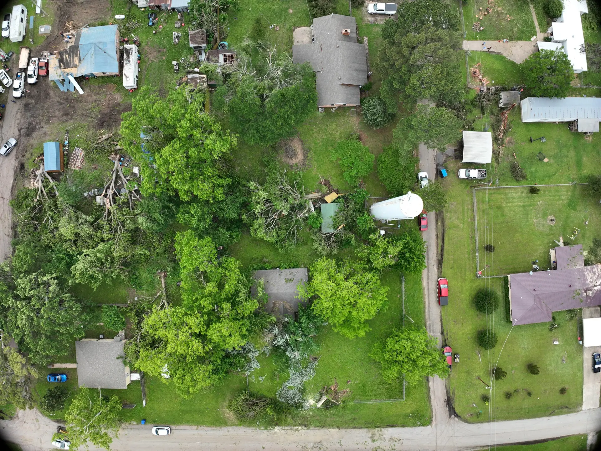 Damaged homes